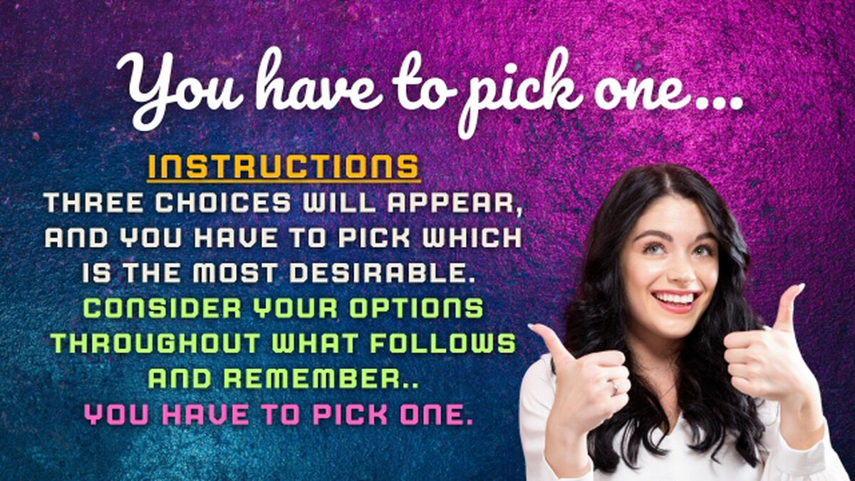 You Have To Pick One - Eat! Chat! Drive! Edition image number null
